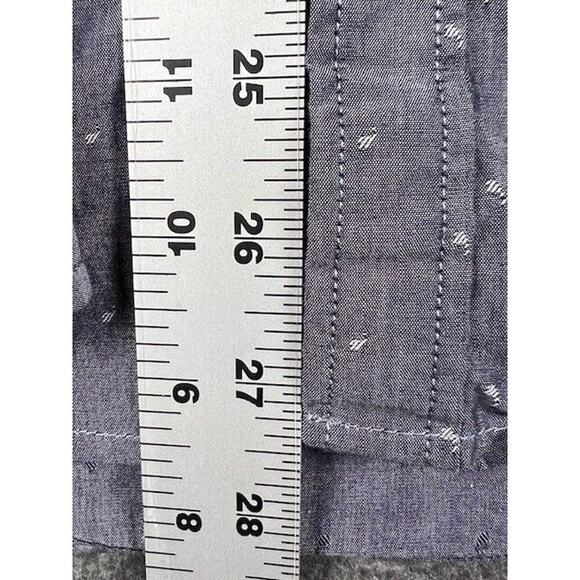 Tommy Hilfiger Men's Shirt S/P Classic Fit Gray Long Sleeve Button Up Collared - Picture 8 of 9